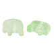 Glass bead 13mm Elephant - Light green